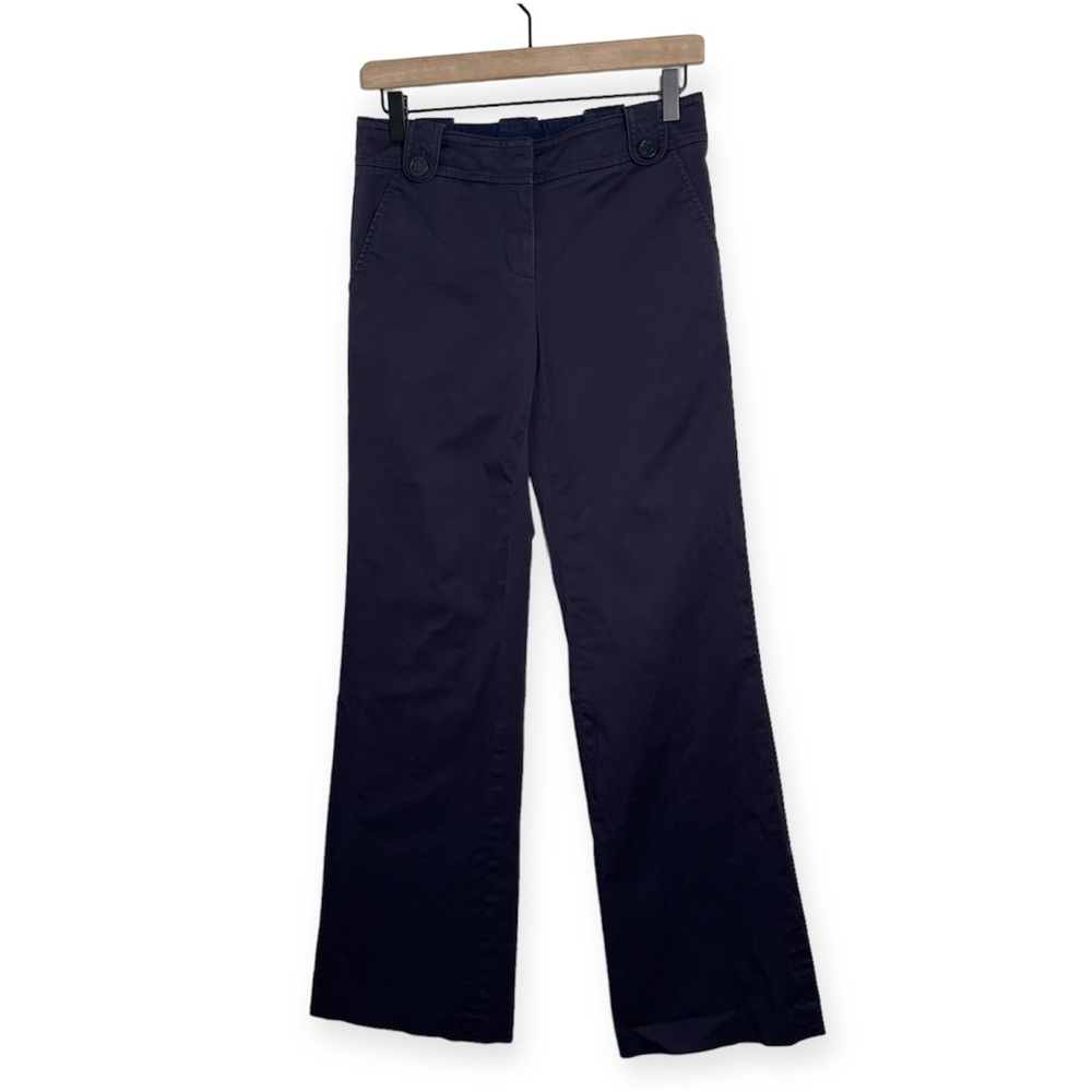 TORY BURCH Navy classic Flare-Leg Pant Trousers Size 2 Business Casual Classics